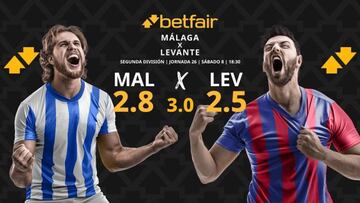 Málaga CF vs. Levante UD: horario, dónde ver, pronósticos y clasificación