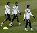 Di María se entrenó con los suplentes; Cristiano en la lista