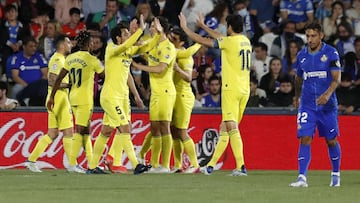 Getafe 1-2 Villarreal: resumen, goles y resultado del partido