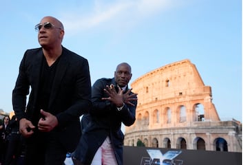 Los actores Vin Diesel y Tyrese Gibson.