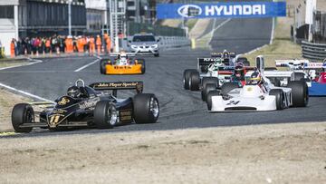 Varios Formula 1 cl&aacute;sicos en el Espiritu del Jarama de 2016.