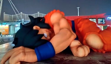 En China puedes ver uno de los momentos más míticos de ‘Dragon Ball’ en plena calle y en tamaño gigante