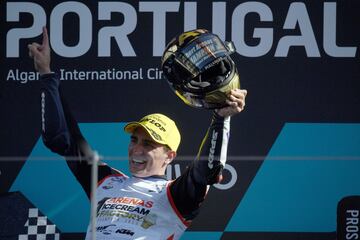 Así celebró Albert Arenas su campeonato del mundo en Portugal