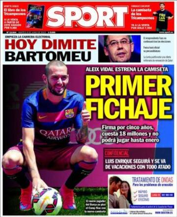 Portadas de la prensa deportiva