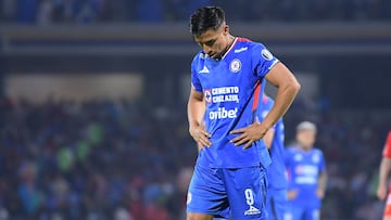 Angel Sepulveda of Cruz Azul during the 6th round match between Cruz Azul and Toluca as part of the Liga BBVA MX, Torneo Apertura 2025 at Olimpico Universitario Stadium, on August 23, 2025 in Mexico City, Mexico.