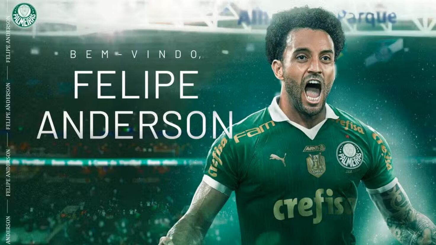 Palmeiras ficha a Felipe Anderson - AS.com