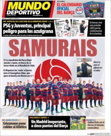 Portadas de la prensa mundial