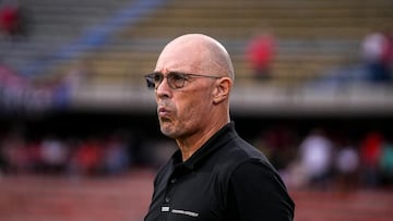 Alfredo Arias durante el partido entre Medellín y Junior en cuadrangulares de Liga BetPlay.