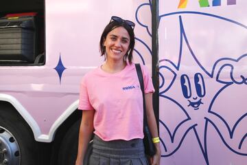 Macarena Garc赤a durante la Manifestaci車n del Orgullo LGTBI+ 2023.