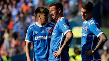 Futbol, Universidad de Chile vs Colo Colo.
Fecha 19, Campeonato Nacional 2024.
El jugador de Universidad de Chile Luciano Pons es fotografiado durante el partido de primera division contra Colo Colo disputado en el estadio Nacional de Santiago, Chile.
10/08/2024
Andres Pina/Photosport
Football, Universidad de Chile vs Colo Colo.
19th turn, 2024 National Championship.
Universidad de Chile's player Luciano Pons is pictured during a first division match against Colo Colo at the Nacional stadium in Santiago, Chile.
10/08/2024
Andres Pina/Photosport