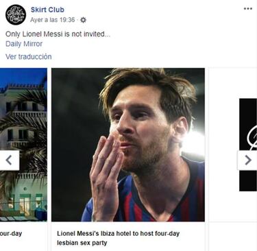 La fiesta er車tica y solo para mujeres que va a acoger el hotel de Messi en Ibiza