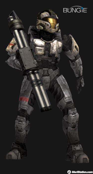 Halo 3, armaduras y armas en artworks