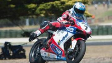 <b>A POR TODAS. </b>Checa está dándolo todo desde el primer entrenamiento en Phillip Island.