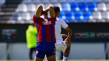 during the Semifinal second leg match between Atlante and Celaya as part of the Liga BBVA Expansion MX, Torneo Apertura 2024 at Hidalgo Stadium on November 17, 2024 in Pachuca, Hidalgo, Mexico.