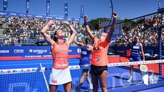 Marta Ortega y Bea González celebran la victoria.