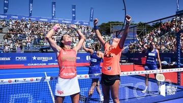 Marta Ortega y Bea Gonz¨¢lez celebran la victoria.