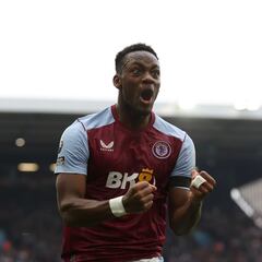 Golazo de Jhon Durán, candidato al mejor del mes en Premier League