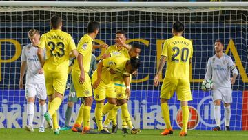 Roger Mart&iacute;nez marca ante el Real Madrid y hace su primer gol en Espa&ntilde;a con el Villarreal 