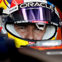 Checo Pérez sufre en el primer día del GP de Francia