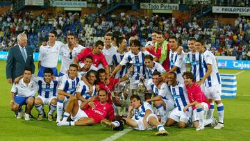 Imagen cel Recre campeón del Colombino de 2008.