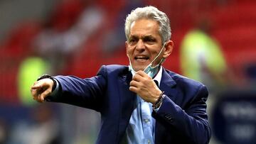 Reinaldo Rueda en un partido de Colombia en la Copa América