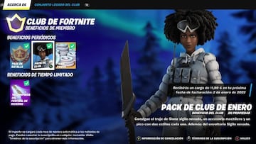 Slone Sigilo Nevado es el skin del Club de Fortnite de enero de 2022