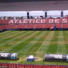 Así se ve la maltratada cancha del Alfonso Lastras de San Luis