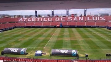 Así se ve la maltratada cancha del Alfonso Lastras de San Luis