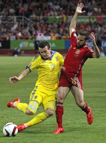 Jordi Alba y Fedetskiy.