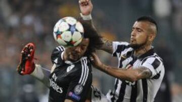 Marcelo, durante el partido ante la Juventus.
