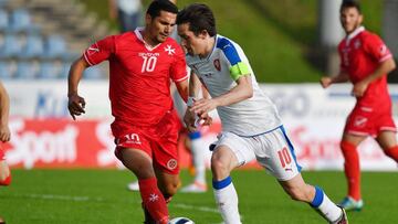 Tomas Rosicky, durante el partido ante Malta.