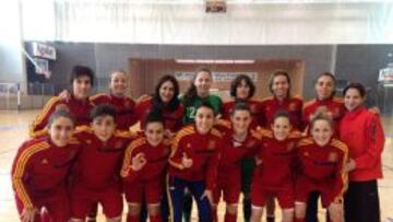 La selección española femenina de fútbol sala.