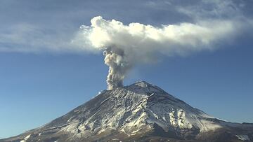 Estados afectados por caída de ceniza del volcán Popocatépetl: medidas y colores del semáforo de alerta