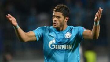 El futbolista brasileño del Zenit, durante un encuentro de Liga de Campeones.