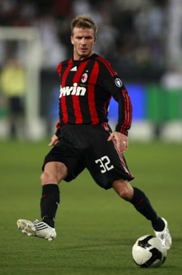David Beckham jug¨® en el Real Madrid, Milan y PSG.