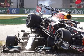 El accidente entre Hamilton y Verstappen que rozó la tragedia