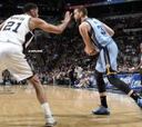 Los Grizzlies se estrellan en San Antonio y caen al tercer puesto