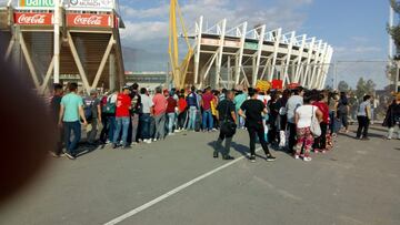 Gran ambiente previo al Argentina vs México