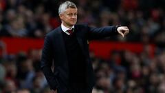 Ole Gunnar Solskjaer durante el partido de Carabao Cup entre el Manchester United y el Rochdale. 