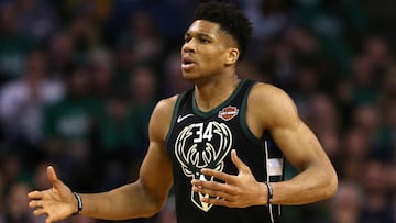 Giannis Antetokounmpo, jugador de los Milwaukee Bucks de la NBA.