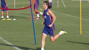 Filipe entrenando.