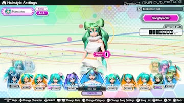 Captura de pantalla - Hatsune Miku: Project Diva Future Tone (PS4)