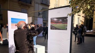 Mestalla luce en una exposición fotográfica sobre la pandemia