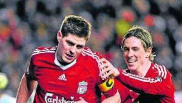 <b>EFECTIVOS. </b>Gerrard y Fernando Torres forman una sociedad letal.