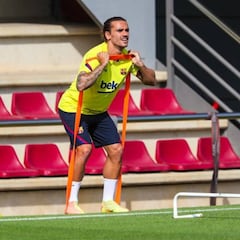 Objetivo Nápoles: Lenglet y Griezmann hacen trabajo específico; Dembélé se deja ver