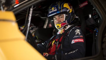 Carlos Sainz durante el Dakar 2017.