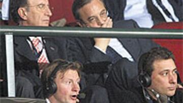 <b>MALA CARA</b>. Florentino Pérez se llevó otra decepción, después de las sufridas con el equipo de fútbol en los últimos partidos.