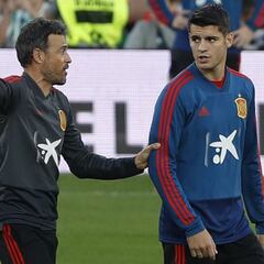 Morata iguala a Luis Enrique como goleador en Champions