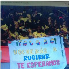 Falcao no se olvida: hinchas lo recuerdan en el Metro