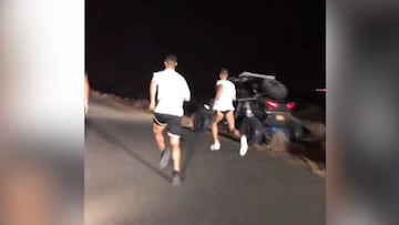 Cristiano no duerme: corre en Dubai a plena noche